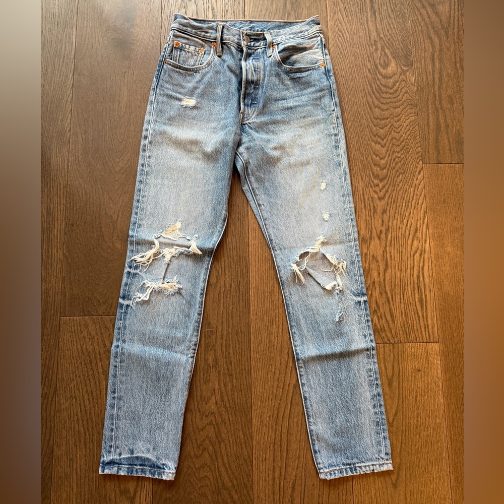 Levi’s 501 Distressed Jeans